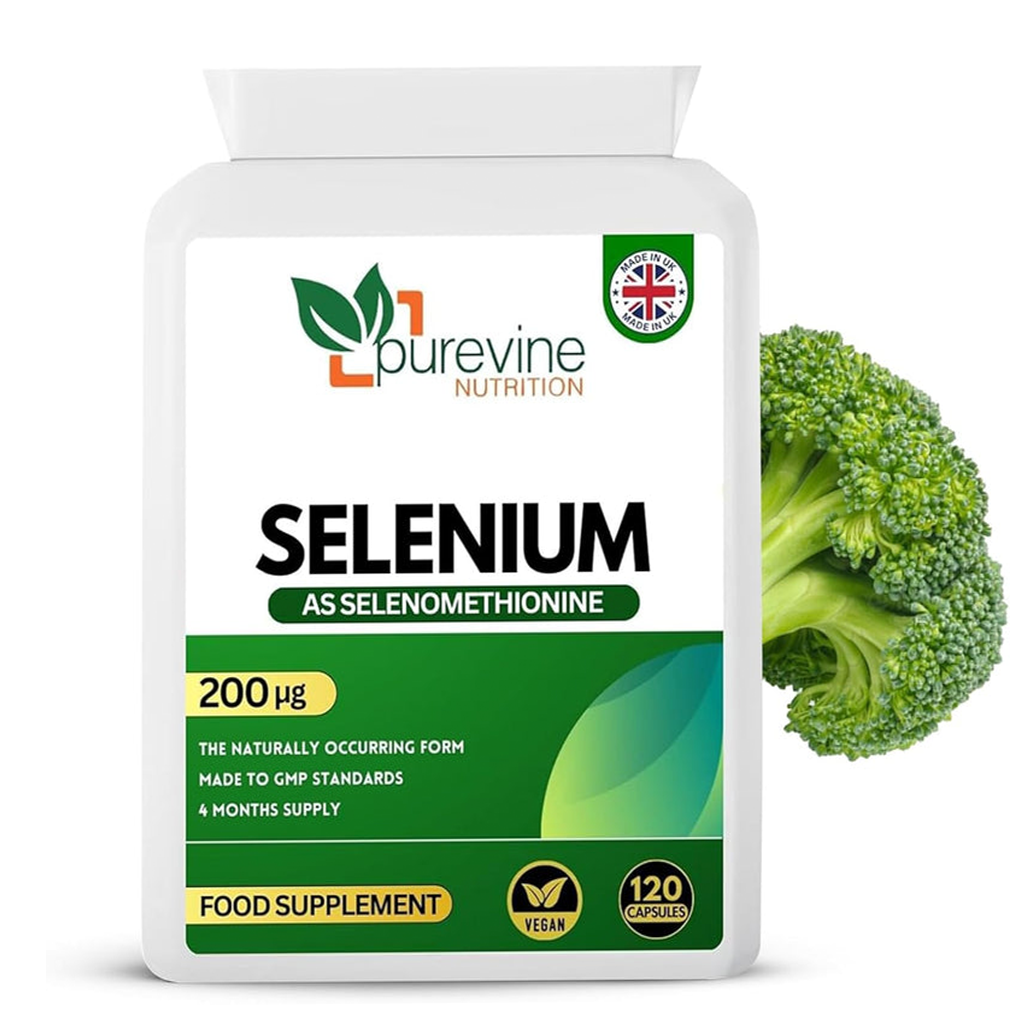 Selenium 200µg Capsules | Immune & Thyroid Support – Purevine