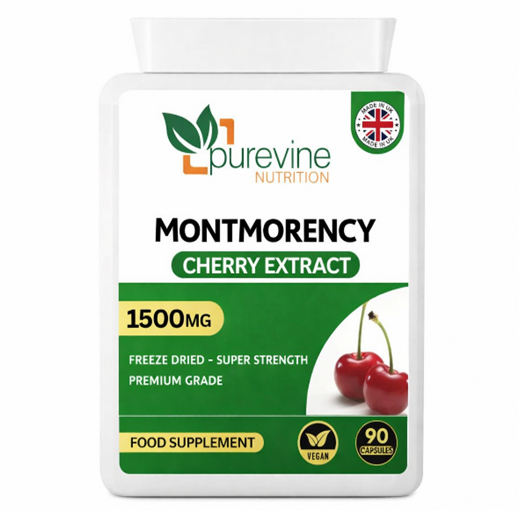 Montmorency Cherry 1500mg Capsules | Joint & Sleep Support – Purevine