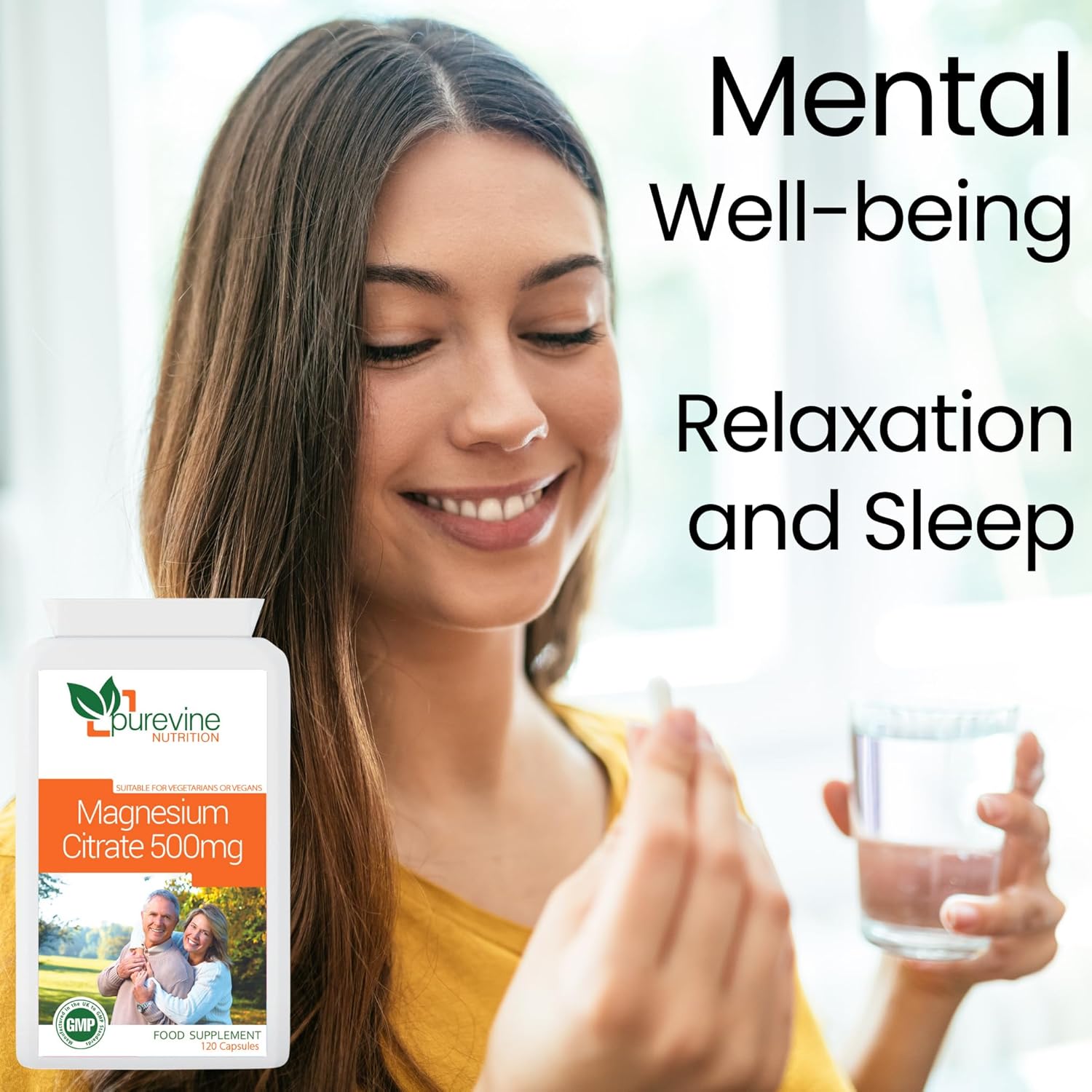 Magnesium Citrate 500mg Capsules | Energy & Muscle Support