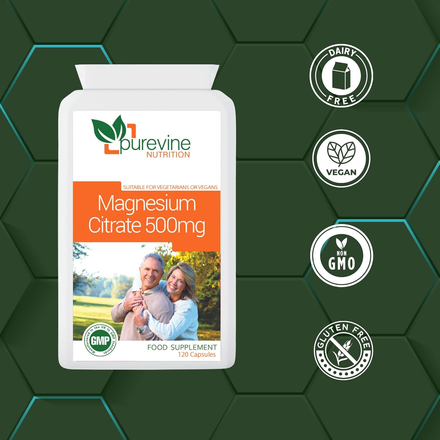 Magnesium Citrate 500mg Capsules | Energy & Muscle Support