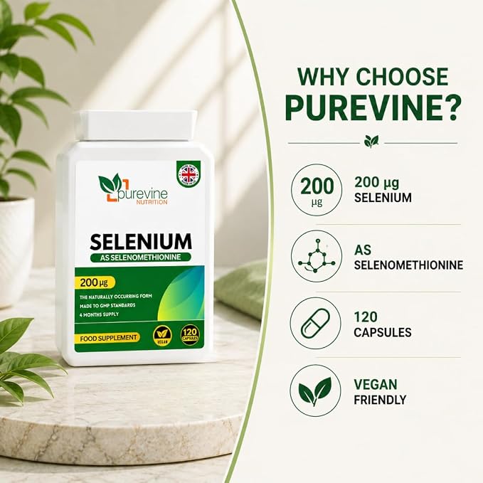 Selenium 200µg – 120 Capsules - Image 7
