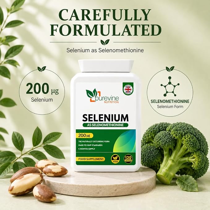 Selenium 200µg – 120 Capsules - Image 2