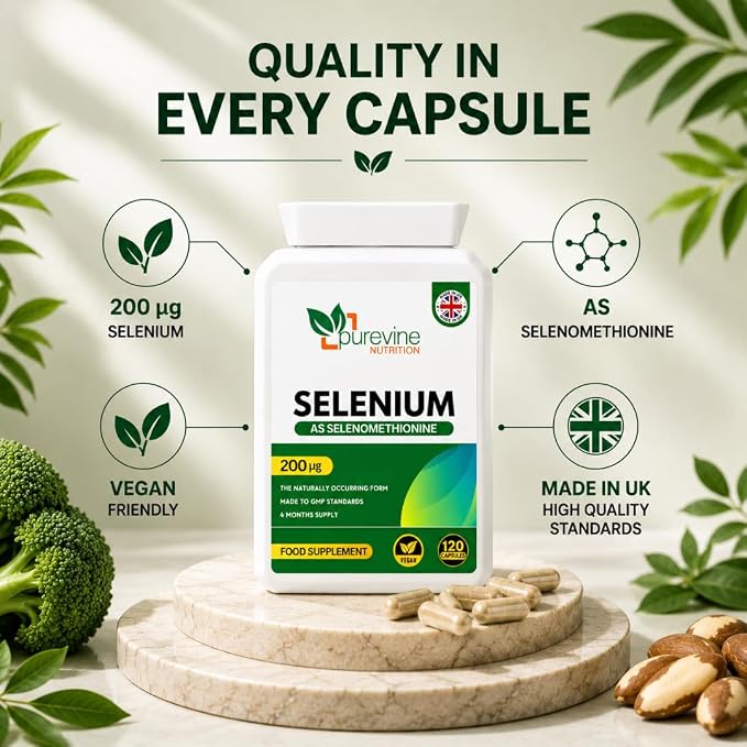 Selenium 200µg – 120 Capsules - Image 5